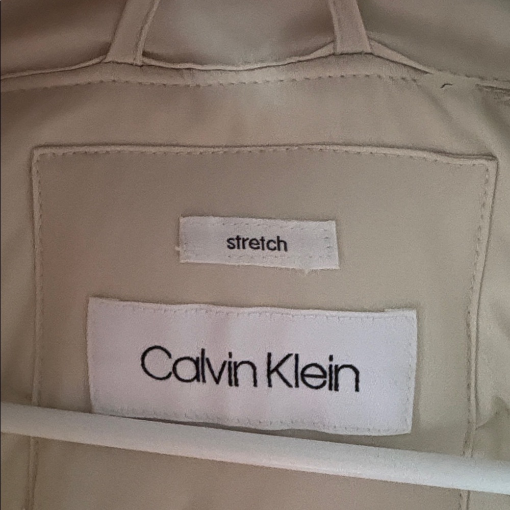 Calvin Klein Cream Puffer Coat - Picture 3 of 5